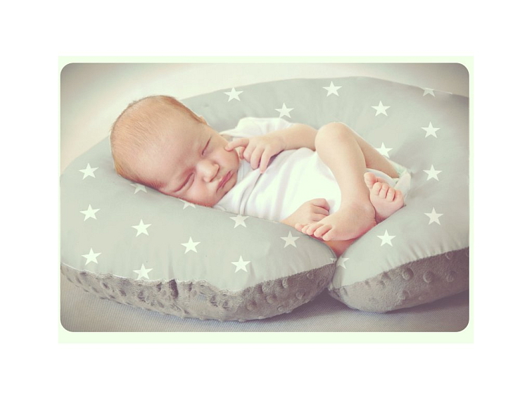 Kojící polštář MINKY 62x52 cm - Hvězdičky