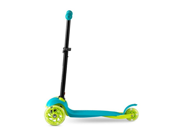 Dětská tříkolová koloběžka NAVI tyrkysová - zelená