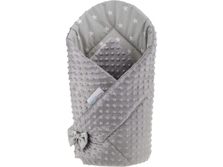 Oboustranná zavinovačka pro miminka MINKY 80x80 cm - Hvězdičky