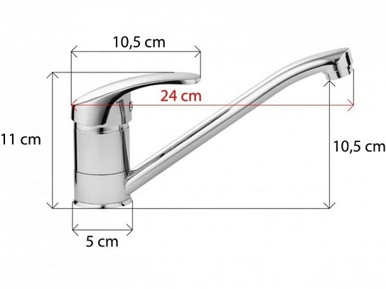 Dřezová baterie AVEO chromová