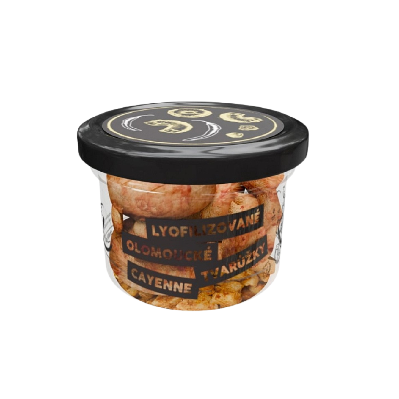 Lyofilizované - mrazem sušené Olomoucké tvarůžky - chilli Cayenne