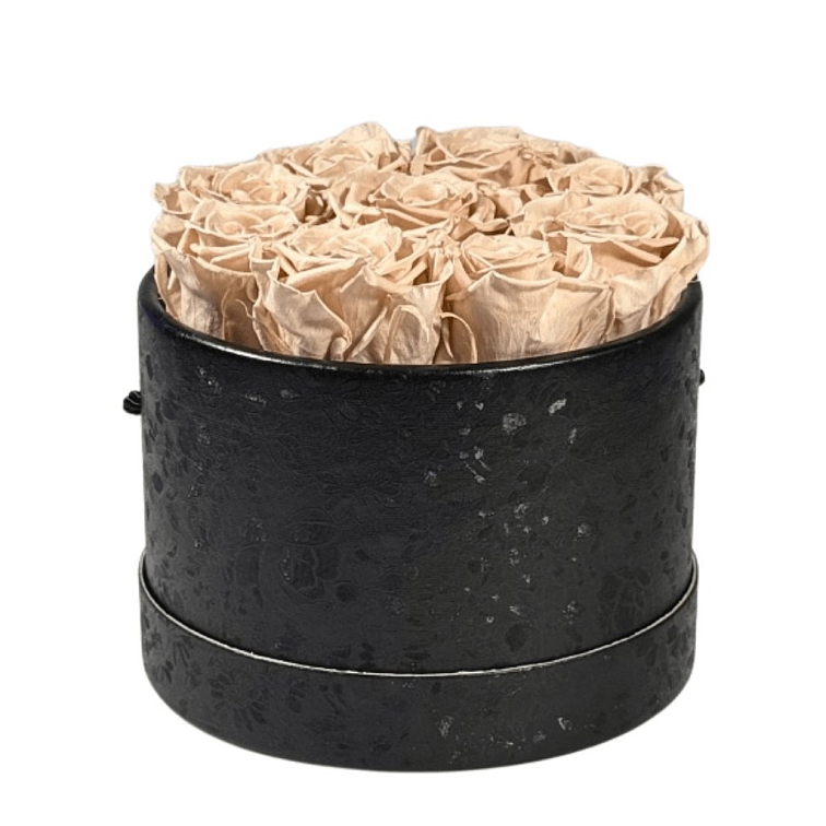 Černý Lovely Box - Starorůžové růže