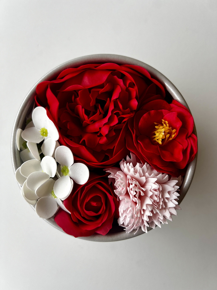 Sada mýdlových květů - 2 boxy