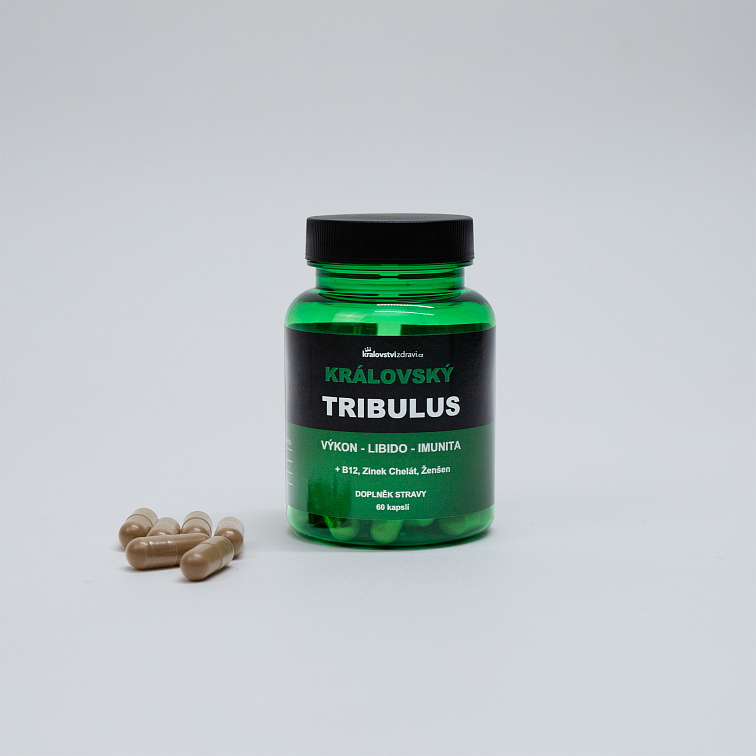 Kráľovsky Tribulus 90% Kotvičník 500 mg 4v1, 60 kapsúl