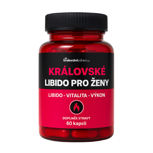 Královské Libido pro ženy, Maca 600 mg + Ženšen 100 mg, 60 kapslí