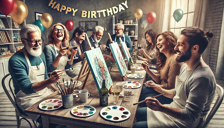 Stylová narozeninová oslava: Kreativní večer pro dospělé