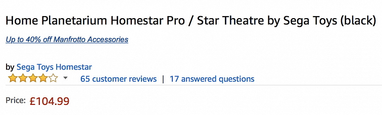 Planetárium Sega Toys Homestar