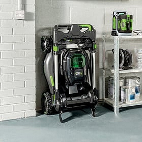 EgoPower+ LM2021E-SP s pojazdom s 5.0 Ah batériou