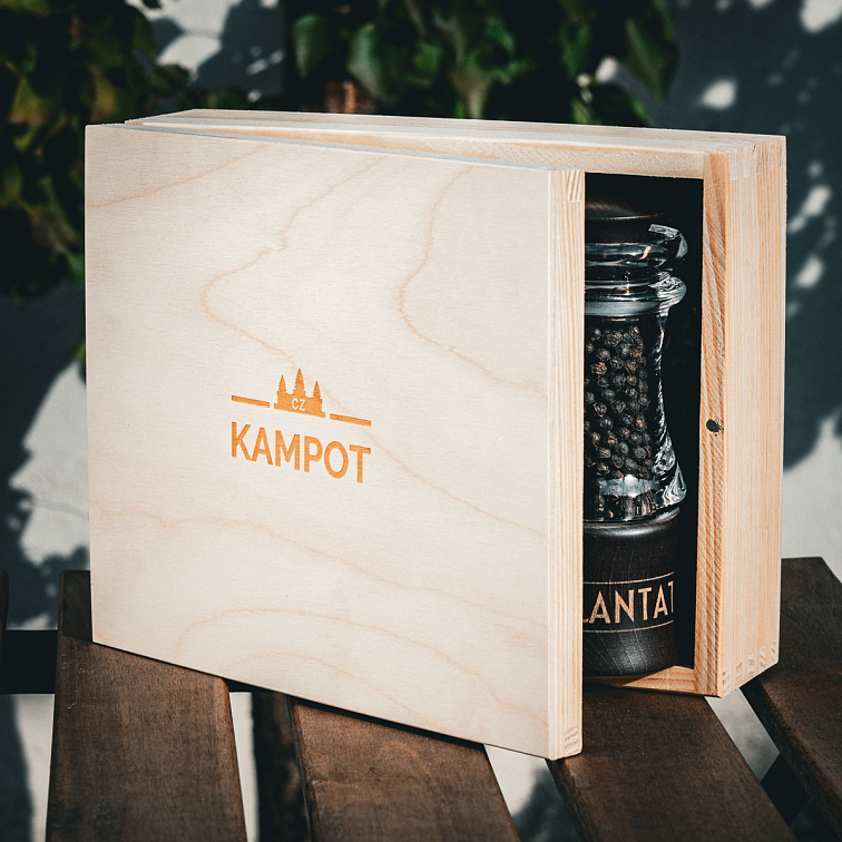 Dárková sada tří mlýnků La Plantation, dřevěný box