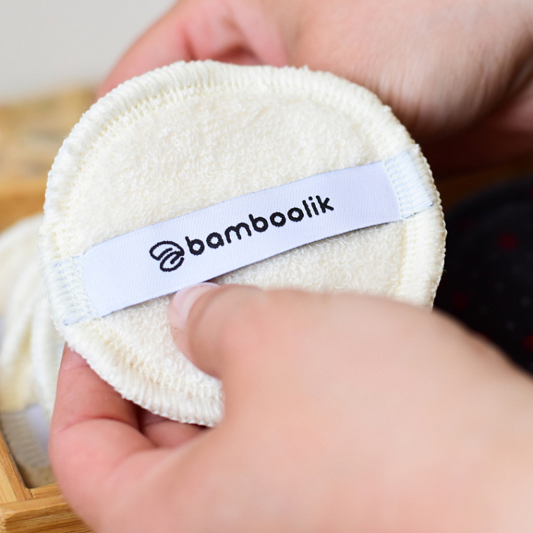 Washable cleansing pads from organic cotton | Bamboolik