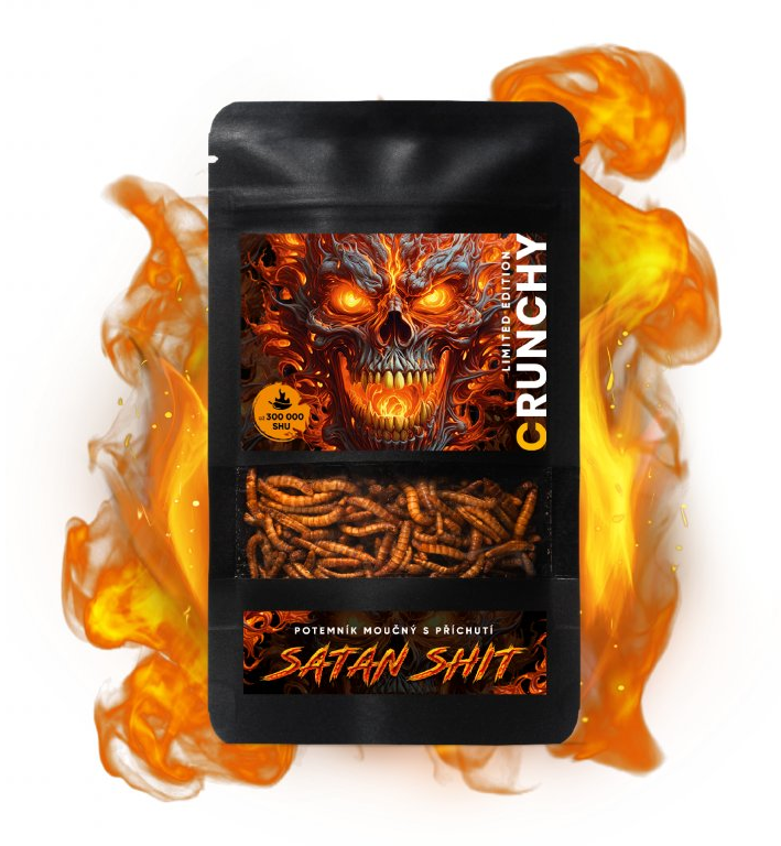 Crunchy Worms s příchutí Satan shit 20 g