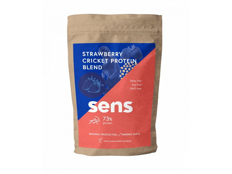 Sens Jahodový šejk s cvrččím proteinem 455 g