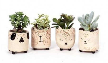 Keramický obal HOLKA 1 s magnetem 6 cm, béžová