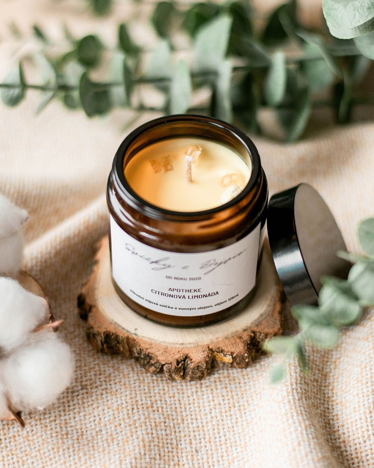 Svíčka Apotheke Karamelka, malá