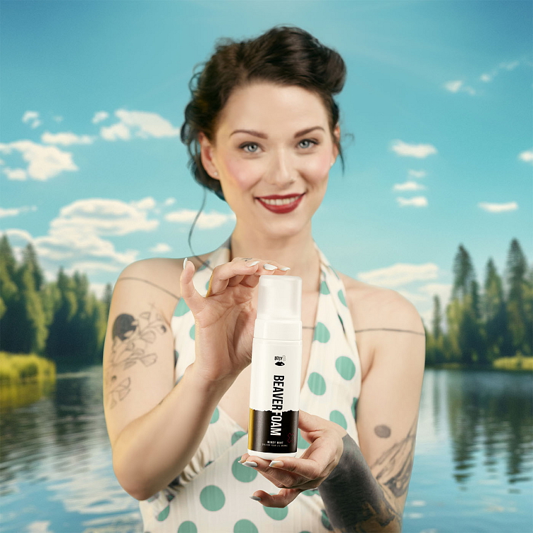 Chladivá intímna pena na bobra Mindy Mint