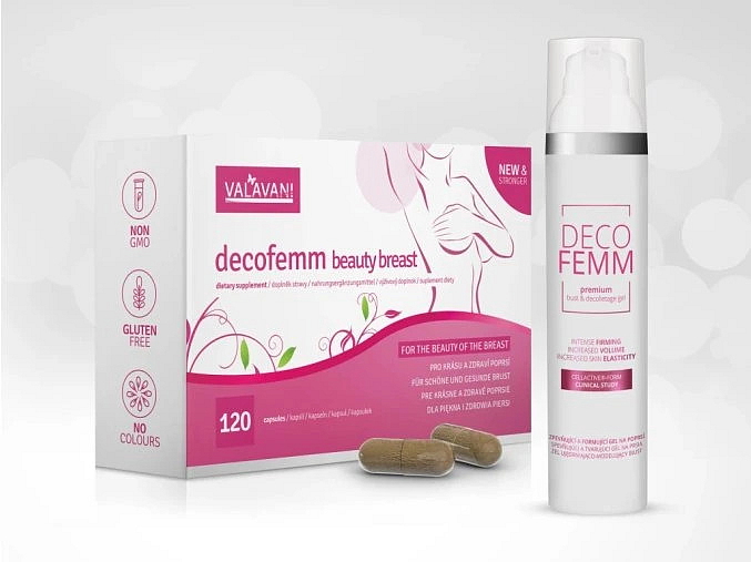 DecoFemm Beauty Breast 120 kapsúl na zväčšenie pŕs