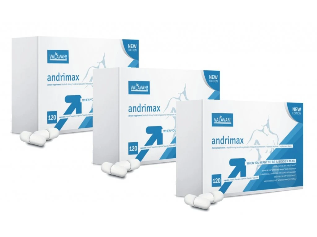 Andrimax 120 kapsúl – Podpora erekcie, zväčšenie penisu a vyššia sexuálna výdrž
