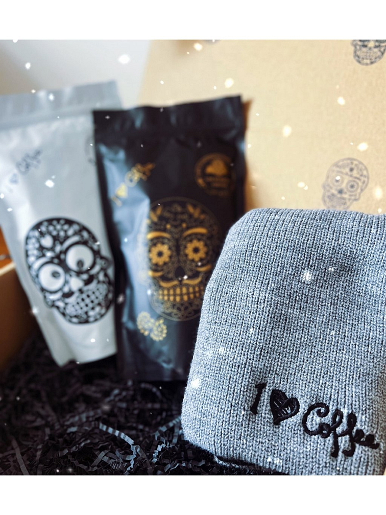 Dárkový set s čepicí GREY