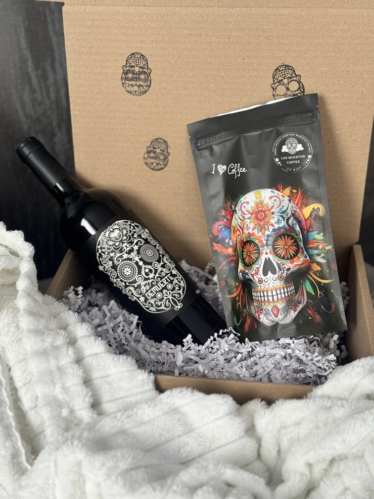 Dárkový set kávy a vína Demuerte One