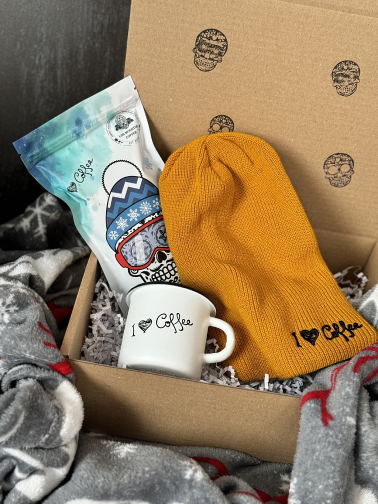 Zimní set s čepicí Mustard