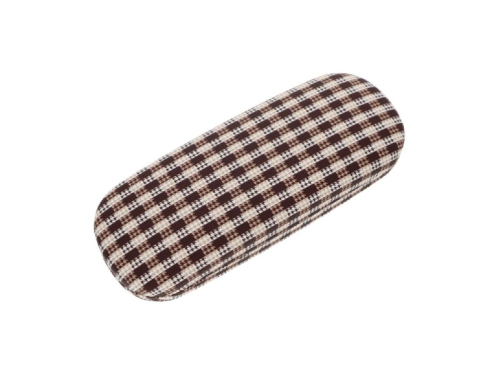 Puzdro na okuliare hnedé karo KR628