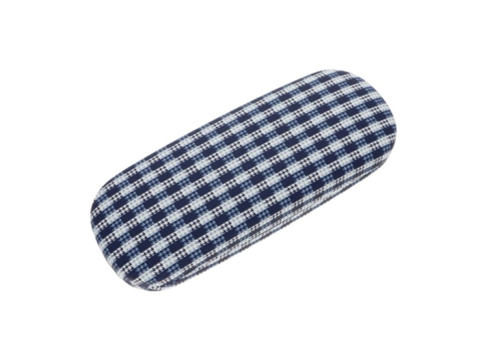Puzdro na okuliare modré karo KR625