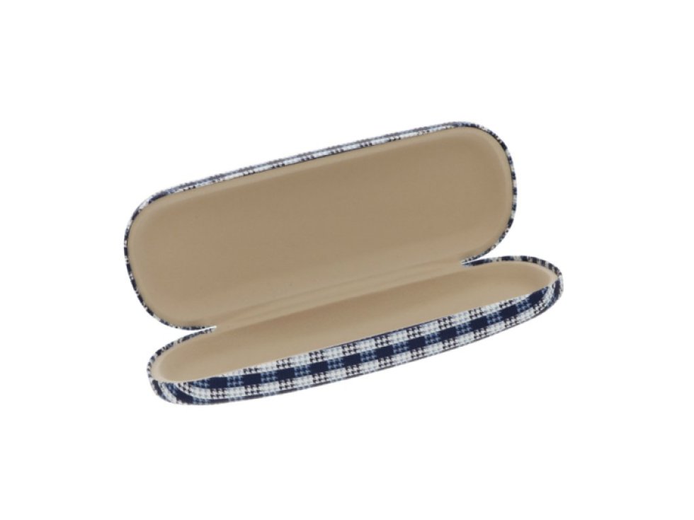 Puzdro na okuliare modré karo KR625