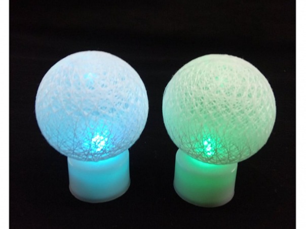 LED lampička 8x6 cm - růžová