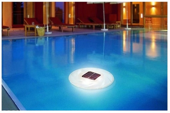 LED solární světlo do bazénu 18 cm