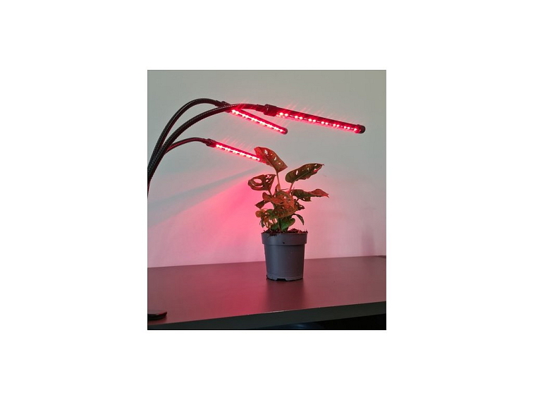 Vodotěsná lampa pro růst rostlin 3 panely + časovač + dálkové ovládání