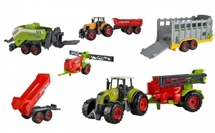 Farmářská sada - zemědělské stroje - 6 ks