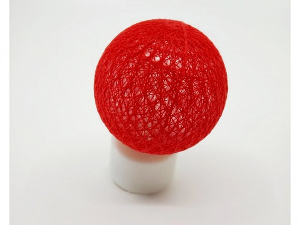 LED lampička 8x6 cm - červená