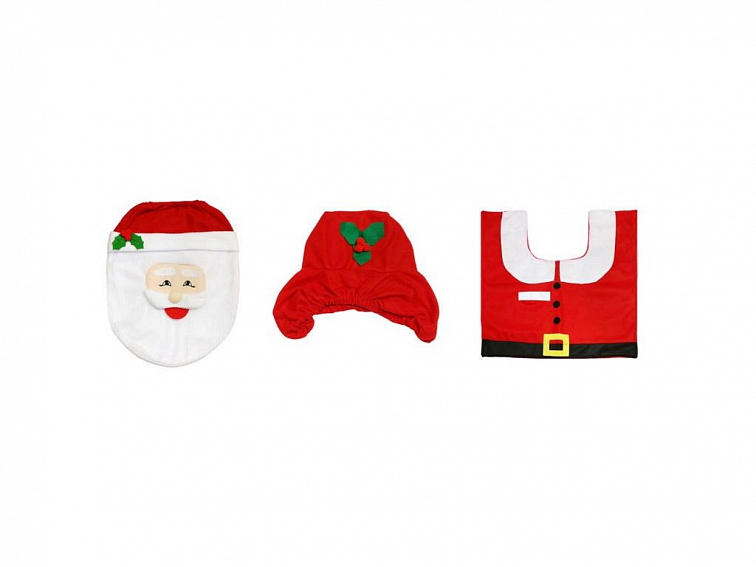 Vánoční potah na toaletu Santa Claus