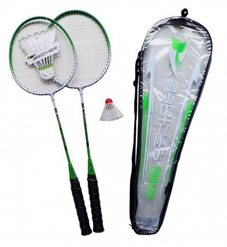 Badmintonová sada 2 pálky + košíček + pouzdro