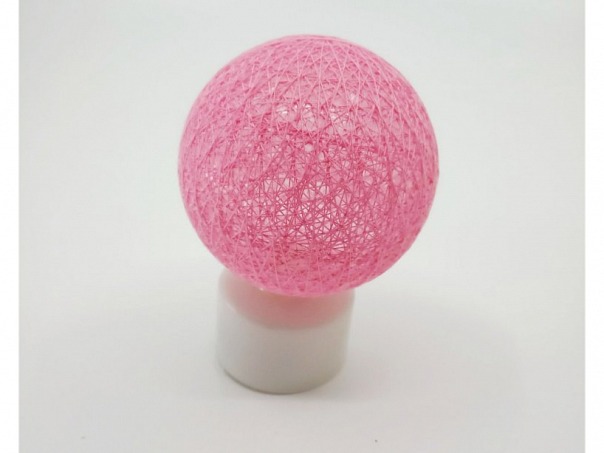 LED lampička 8x6 cm - růžová