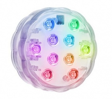 Voděodolné LED RGB světlo na dálkové ovládání 16 barev- 2 ks