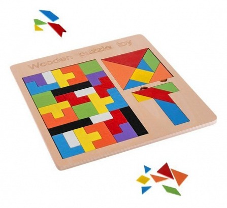 Dřevěná skládačka puzzle