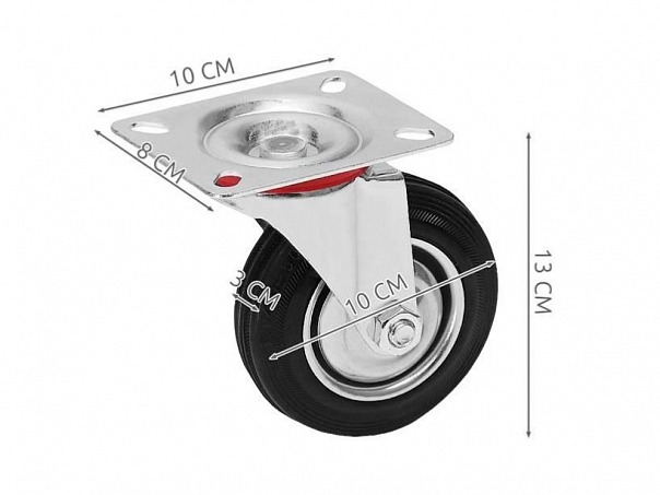 Kolo transportní otočné 4"- 100 mm
