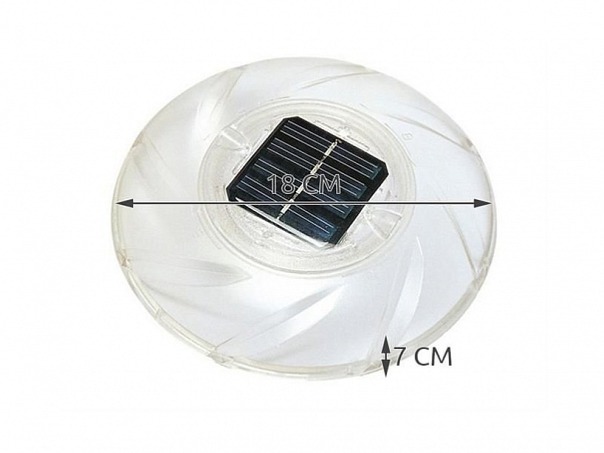 LED solární světlo do bazénu 18 cm