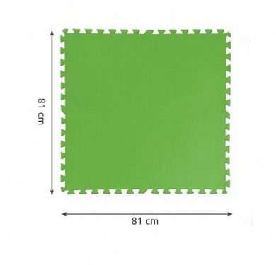 Sada podlahových pěnových dlaždic Flowclear, 8 ks 81 x 81 cm, zelená