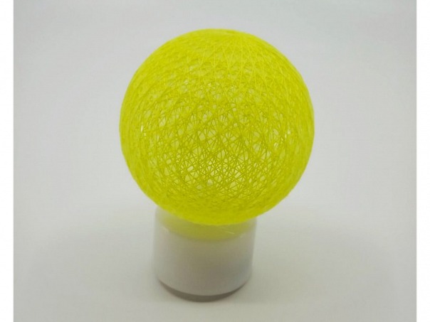 LED lampička 8x6 cm - žlutá