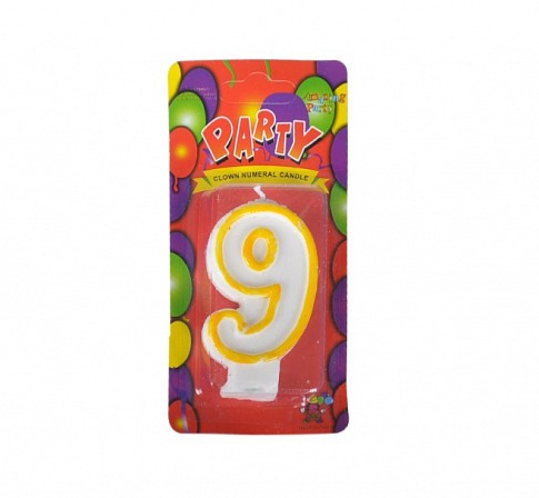 Narozeninová svíčka číslo "9"