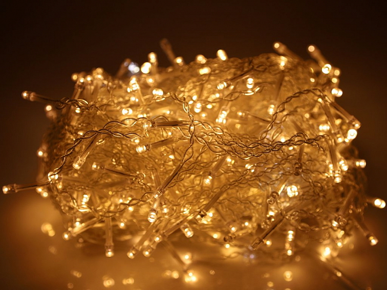 Vánoční světelný závěs 22.65 m, 300 LED, 2.4W teplá bílá