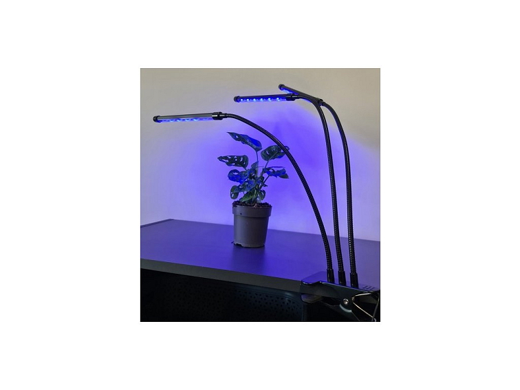 Vodotěsná lampa pro růst rostlin 3 panely + časovač + dálkové ovládání