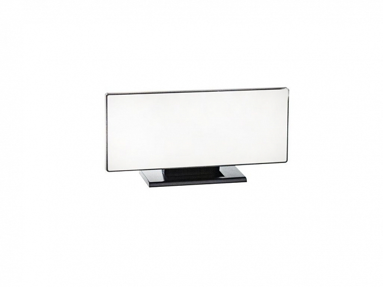 Černý zrcadlový LED budík