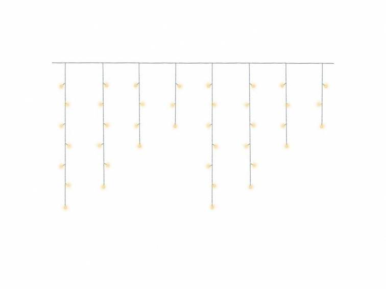 Vánoční světelný závěs 22.65 m, 300 LED, 2.4W teplá bílá