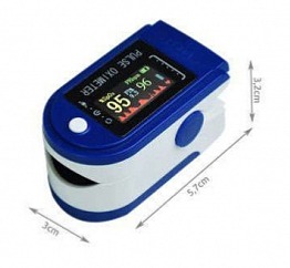Pulzní oxymetr s LCD dispejem