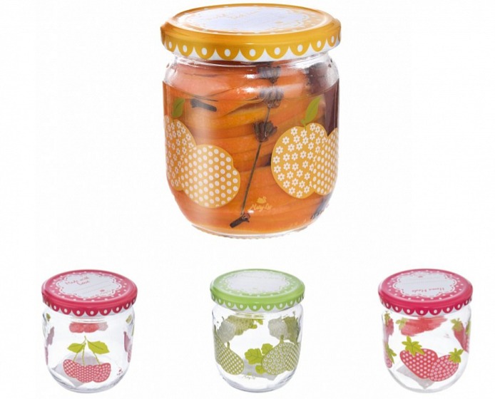 Sklenice zavařovací 425 ml s popisovým víčkem