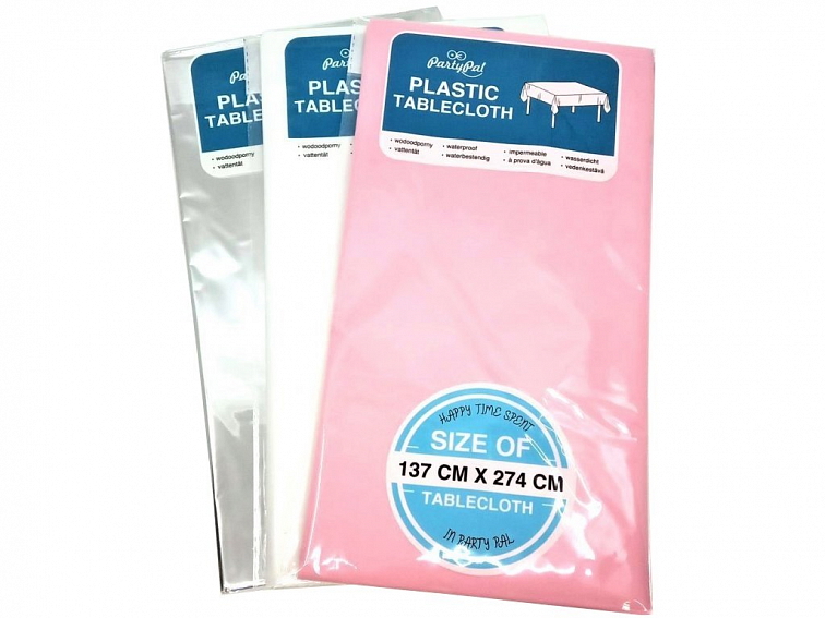 Párty ubrus 274 x 137 cm - stříbrný