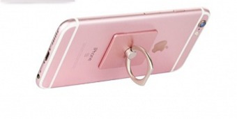 Nalepovací držák na telefon stříbrný